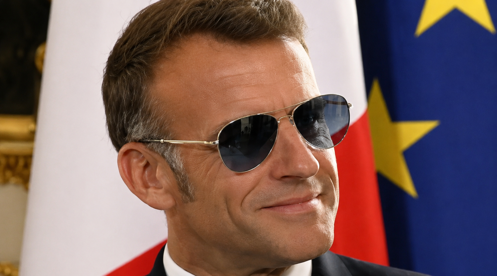 Ο Μακρόν έγινε… Top Gun – Το look με τα γυαλιά που έγινε viral (VIDEO)